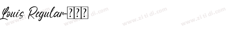Louis Regular字体转换